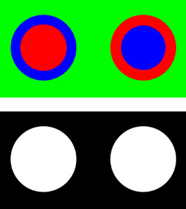 „Mouches volantes-Tafeln“ in zwei Varianten von Michael, 2015.