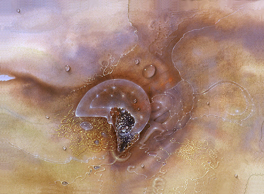 
Sin Titulo (1986, Wasserfarbe auf Papier).