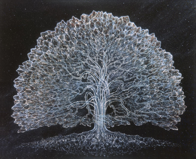 
Celestial Tree (1976, Öl auf Leinwand).