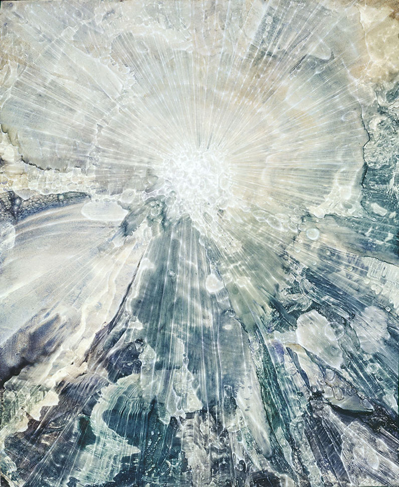 
Parasamgate« (1975, Öl auf Holzfaserplatte).